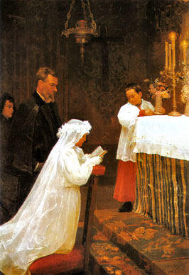 The first communion, 1896