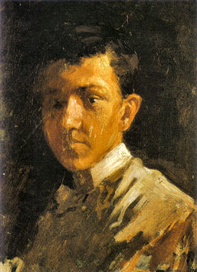 Self-portrait with short hair, 1897