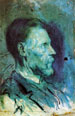 Portrait of father, 1896, watercolor